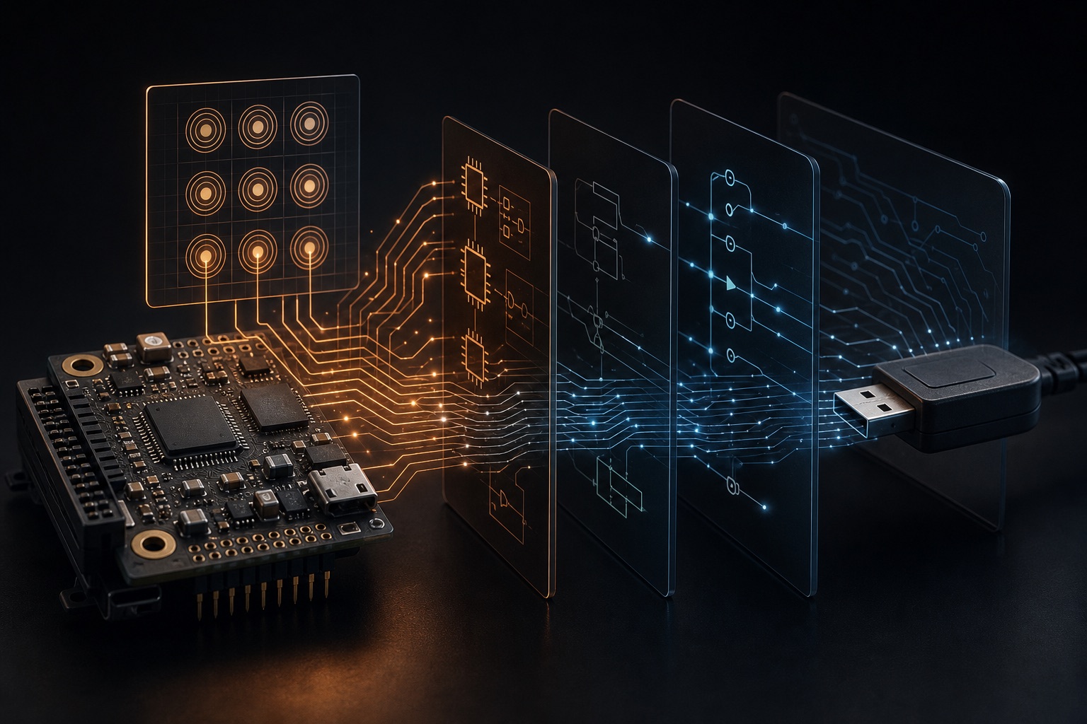 SANDER embedded USB-HID appliance, concept to US low-volume production in twelve weeks